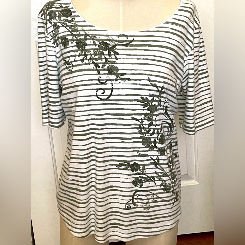 Karen Scott Floral Top